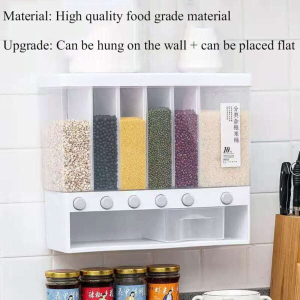 ⁦Wall Mounted Kitchen Organizer Container Box⁩ - الصورة ⁦7⁩