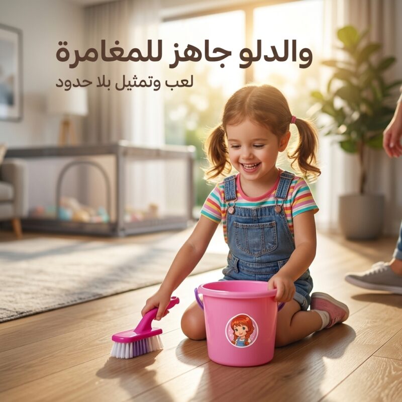 عربة التنظيف الممتعة للأطفال