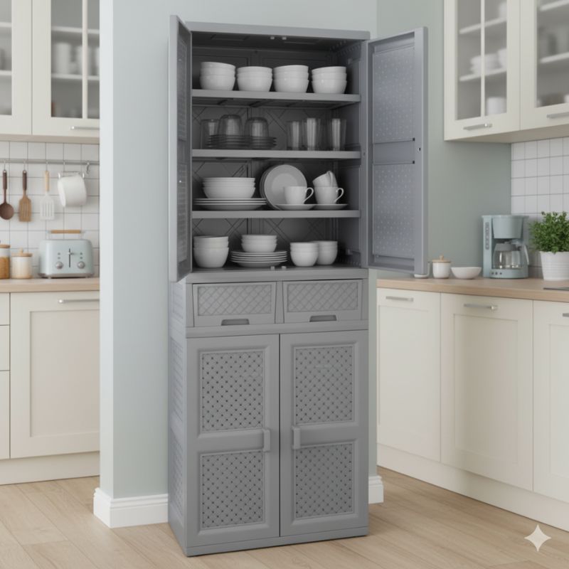 خزانة كلاسيك كبيرة جارورين - الصورة 5