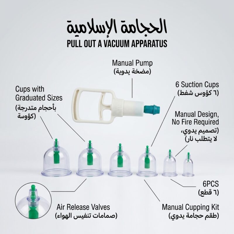 طقم كؤوس العناية والراحة البدنية المتكامل