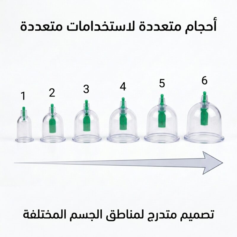 طقم كؤوس العناية والراحة البدنية المتكامل