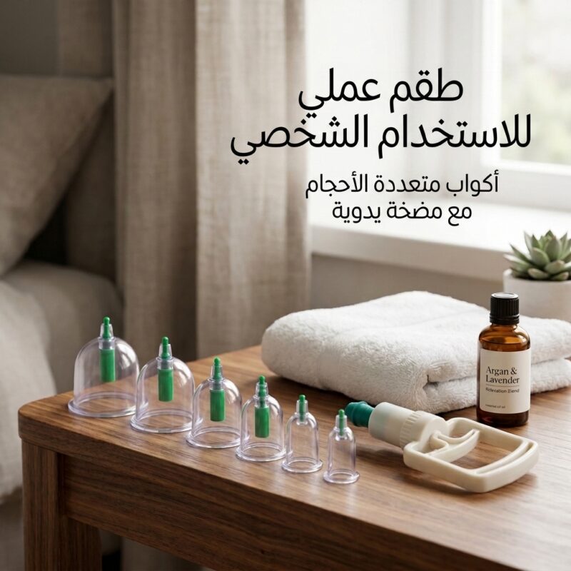 طقم كؤوس العناية والراحة البدنية المتكامل