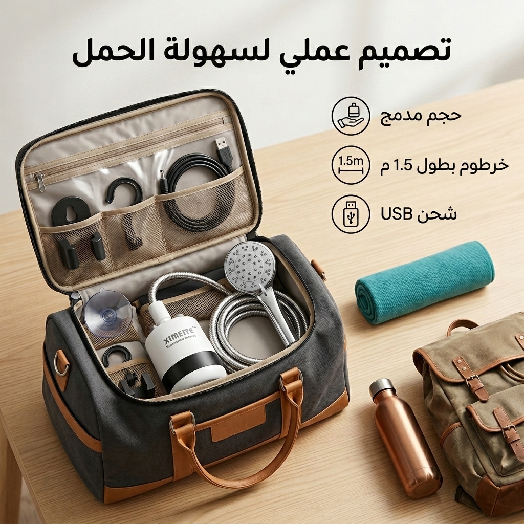 تفاصيل رأس الدش وكوب الشفط