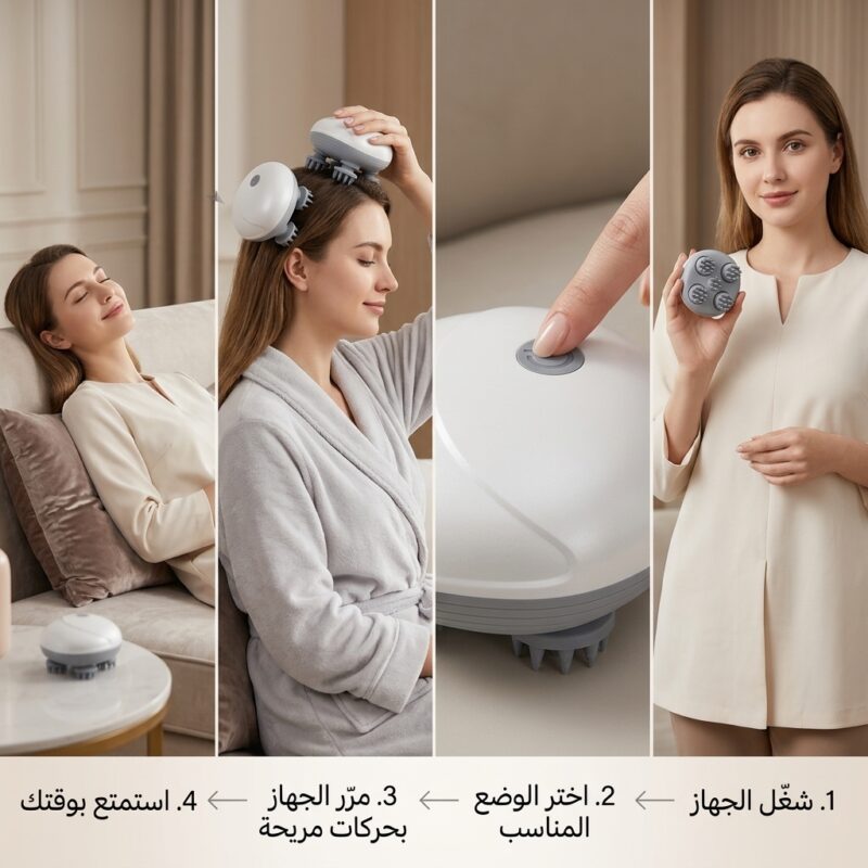 مدلك الرأس والرقبة  للاسترخاء