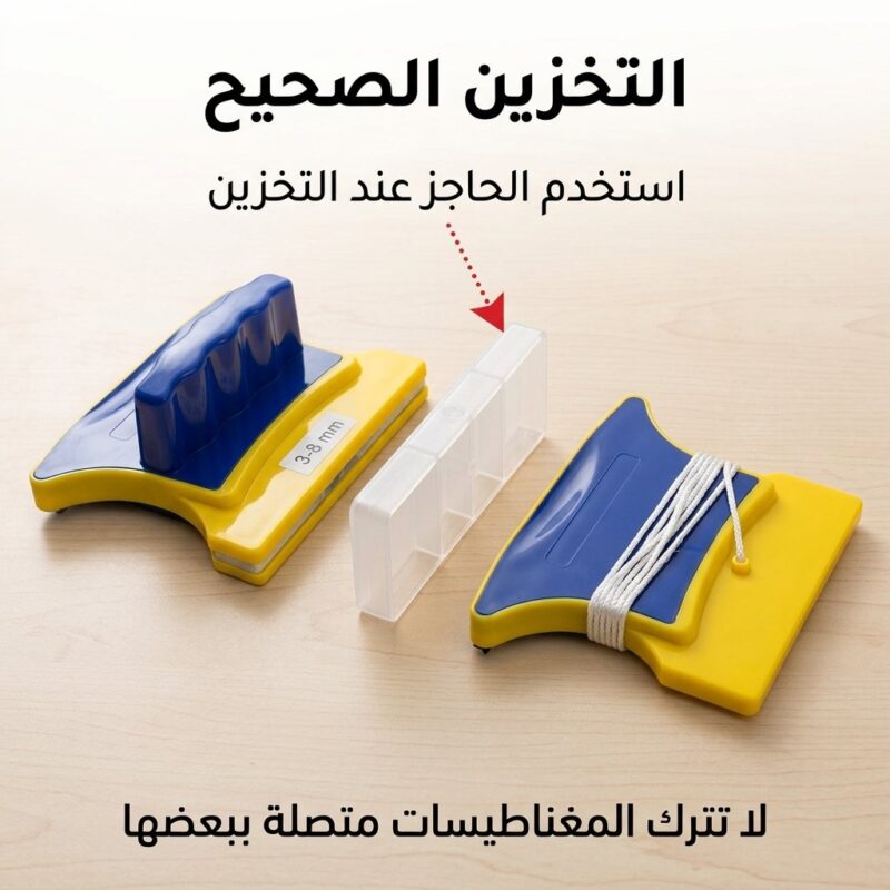 مساحة تنظيف الزجاج المغناطيسية