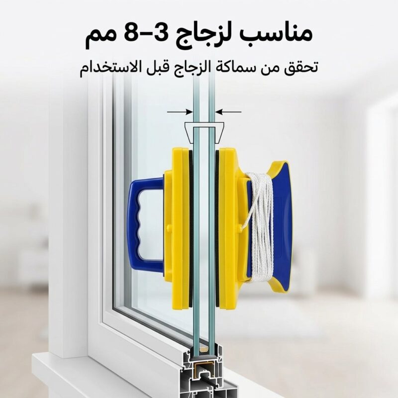 مساحة تنظيف الزجاج المغناطيسية