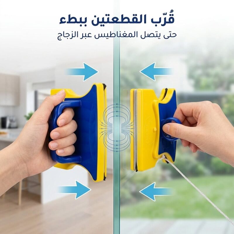 مساحة تنظيف الزجاج المغناطيسية
