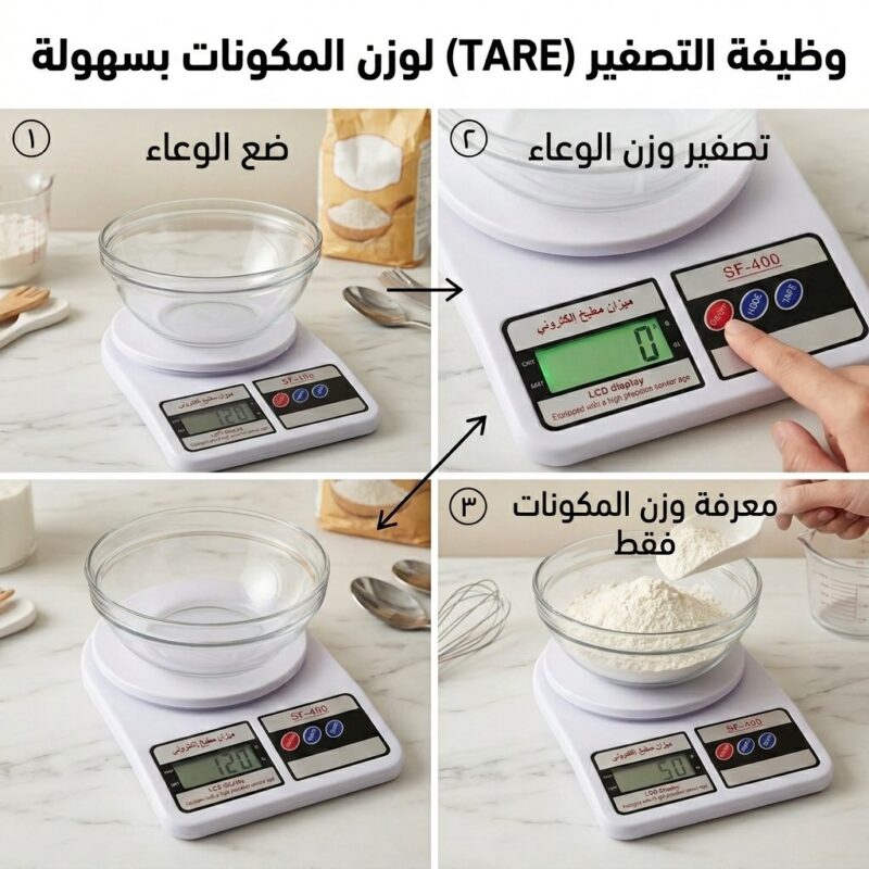 ميزان مطبخ إلكتروني