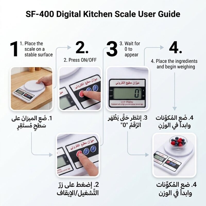 ميزان مطبخ إلكتروني