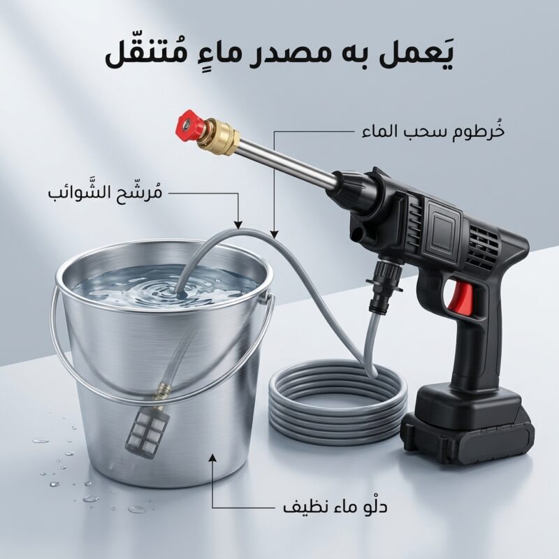 مضخة غسيل السيارات المحمولة