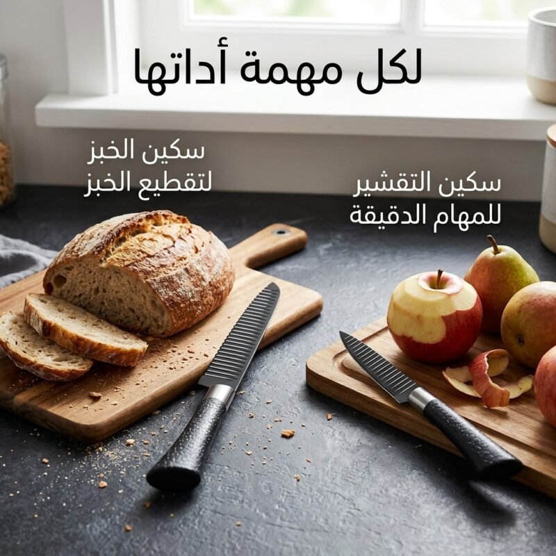 طقم سكاكين المطبخ 6 قطع