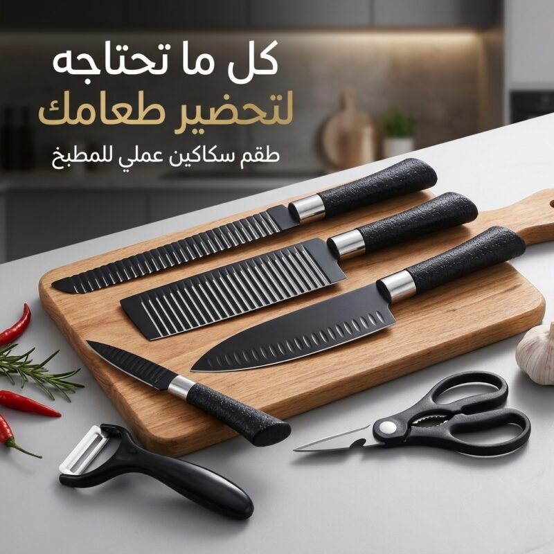 طقم سكاكين المطبخ 6 قطع