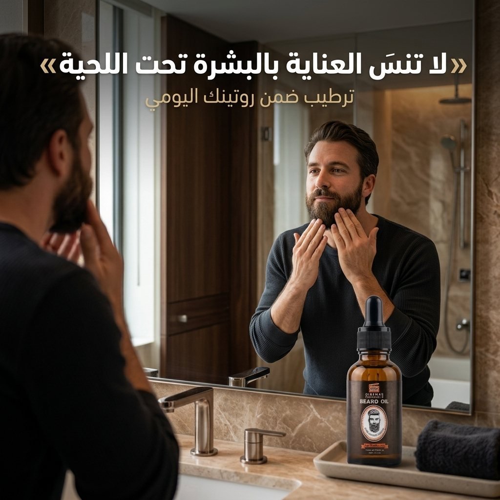 بشرة صحية تحت اللحية