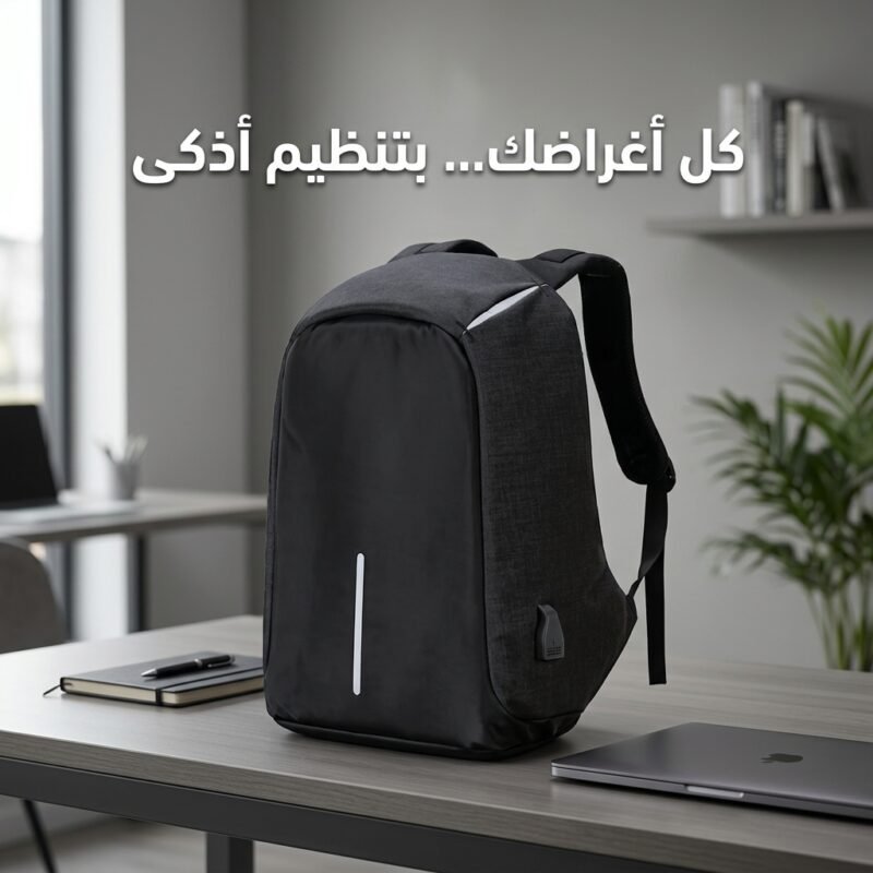 حقيبة الظهر الذكية بمخرج USB — تناسب لابتوب 15.6 بوصة